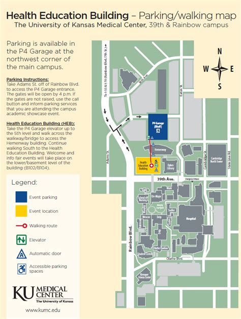 University of Kansas Medical Center Kansas City Campus Map.